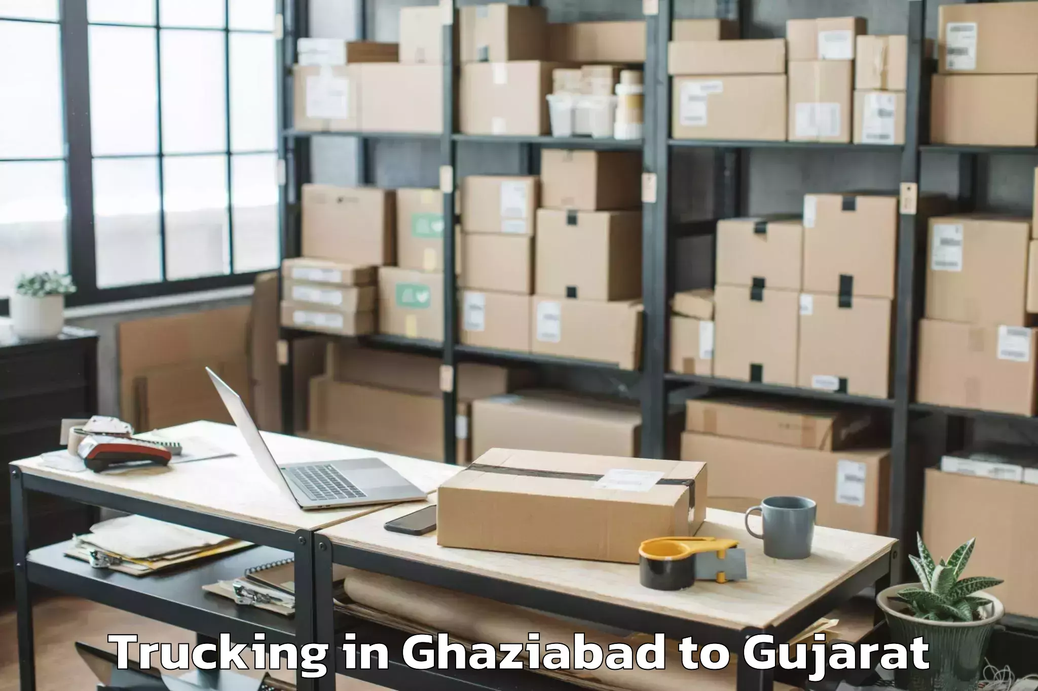 Leading Ghaziabad to Visavadar Trucking Provider